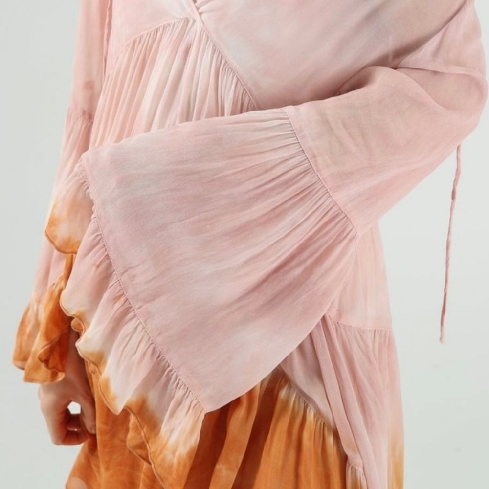 YFB Tie Dyed Rosa Ruffle Dress - Picture 4 of 15
